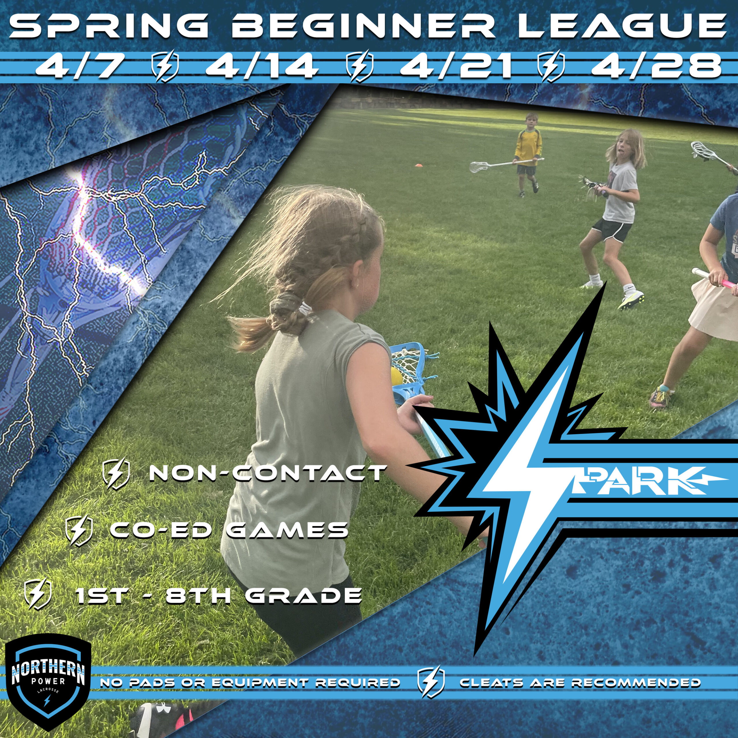 Spark Beginner Clinics: February & March - Northern Power Lacrosse